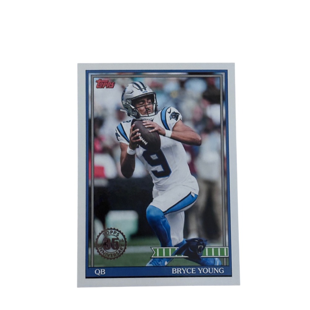 Topps Bryce Young Trading Card Carolina Panthers 91TF-14 35th Anniversary QB